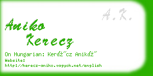 aniko kerecz business card